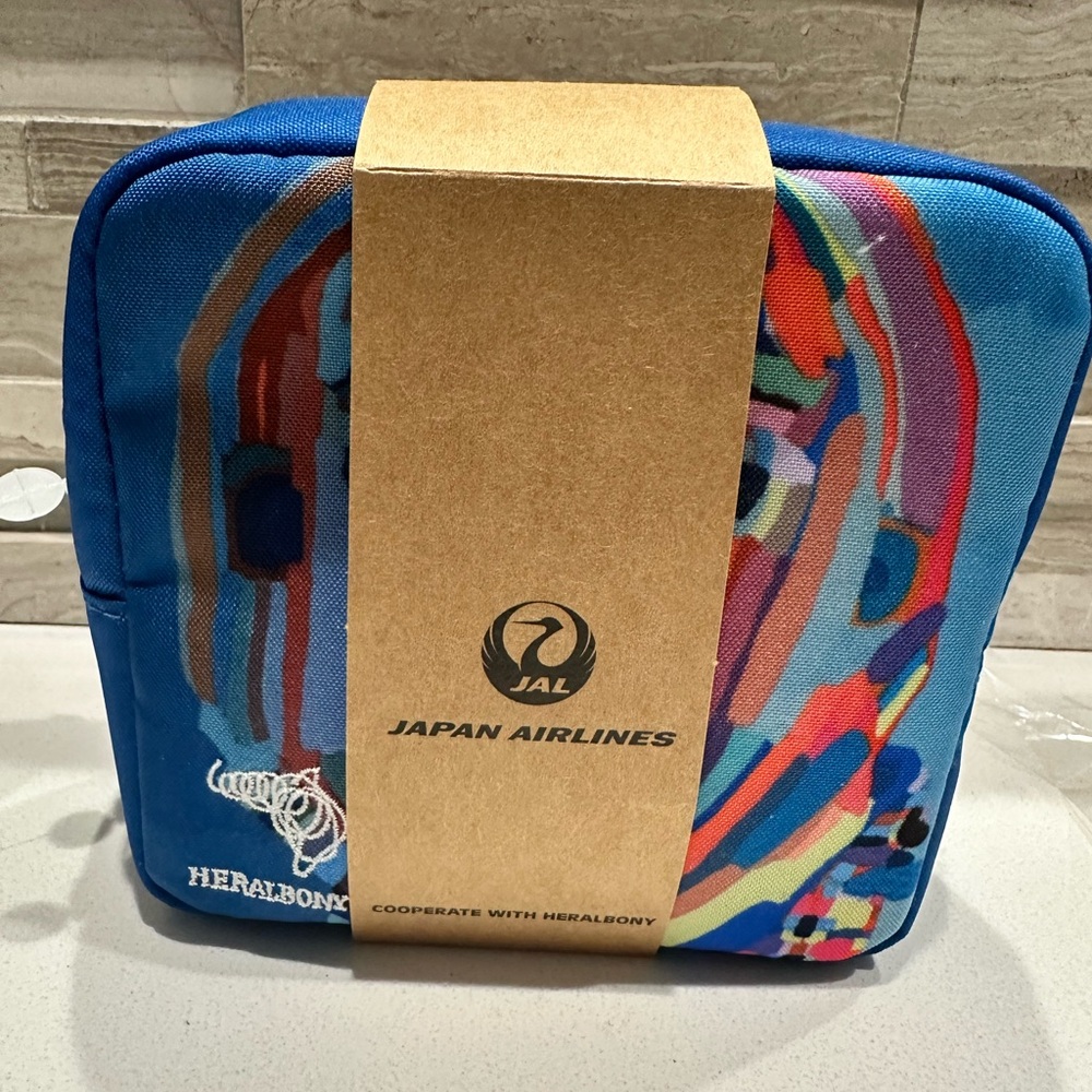 Japan airline x Heralbony collaboration Cosmetic Bag